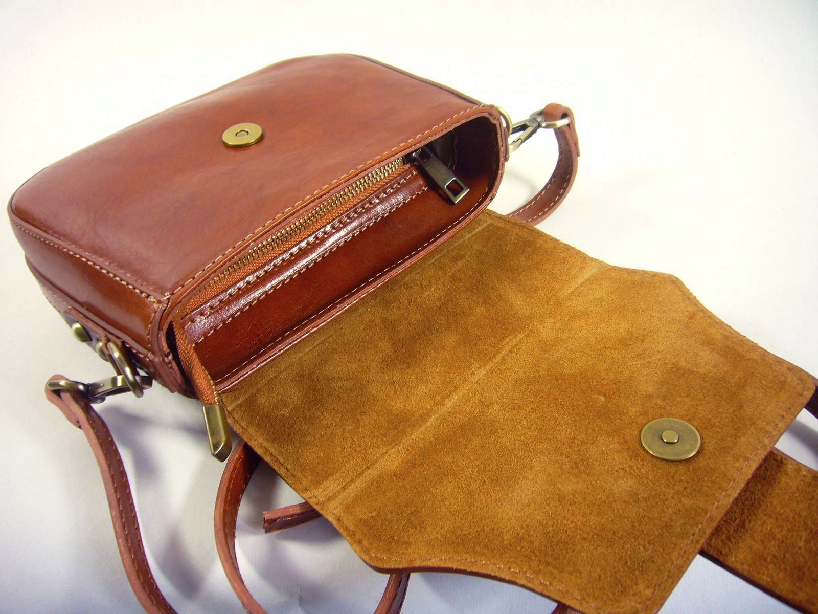 Mini sacoche femme vintage cuir naturel Elania/Collection Esprit Cuir