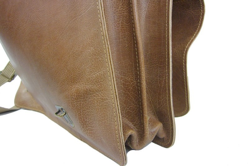 Cuir de veau veiné sur cartable vinatge Cuir de veau veiné