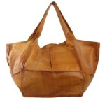 Cabas cuir vintage naturel Alja