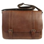 Sac bandoulière homme cuir marron Alexandre