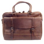 Grand sac homme cuir vintage marron Alexandre