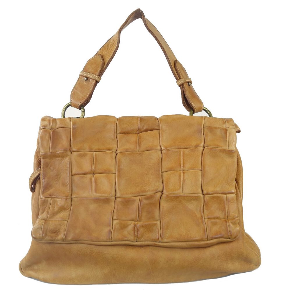 Sac a main damier vintage naturel Isabella