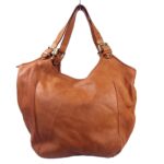 Grand cabas cuir vintage naturel Manue