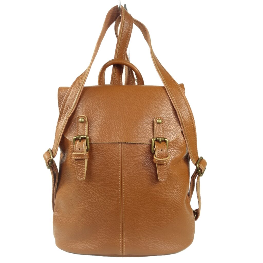 Sac a dos femme cuir camel Salita