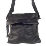 Sac a main bandoulière femme cuir noir Marion