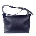 Sac bandoulière cuir bleu pour femme Dilia, made in Italy