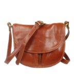 Sac besace bandoulière femme cuir cognac Willow