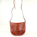 besace bandoulière femme cuir vintage cognac Willow