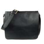 Sacoche bandoulière homme cuir noir Modena