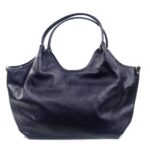 Sac a main cuir bleu marine Tilde