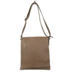 Sac pochette bandoulière femme cuir taupe Elena