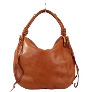 Sac besace femme cuir cognac Lyssandra