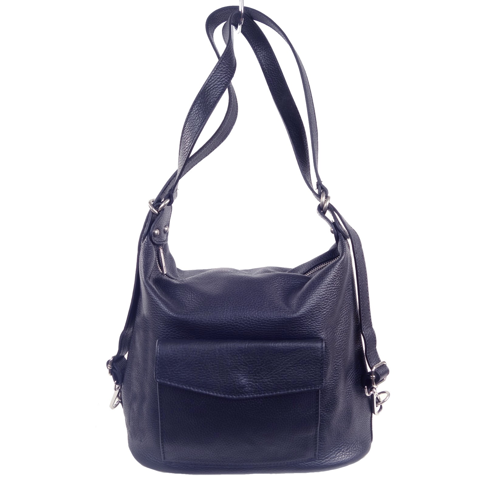 sac épaule convertible dos bleu marine SIMONE