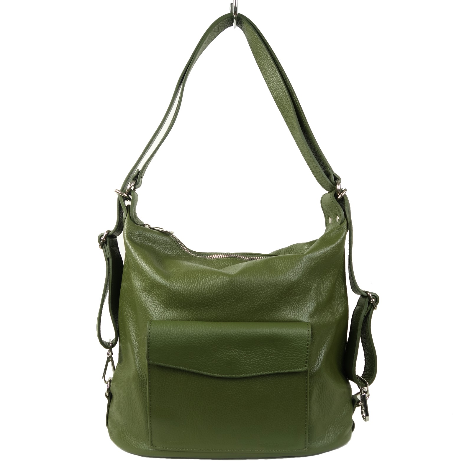 Sac épaule/dos vert kaki SIMONE