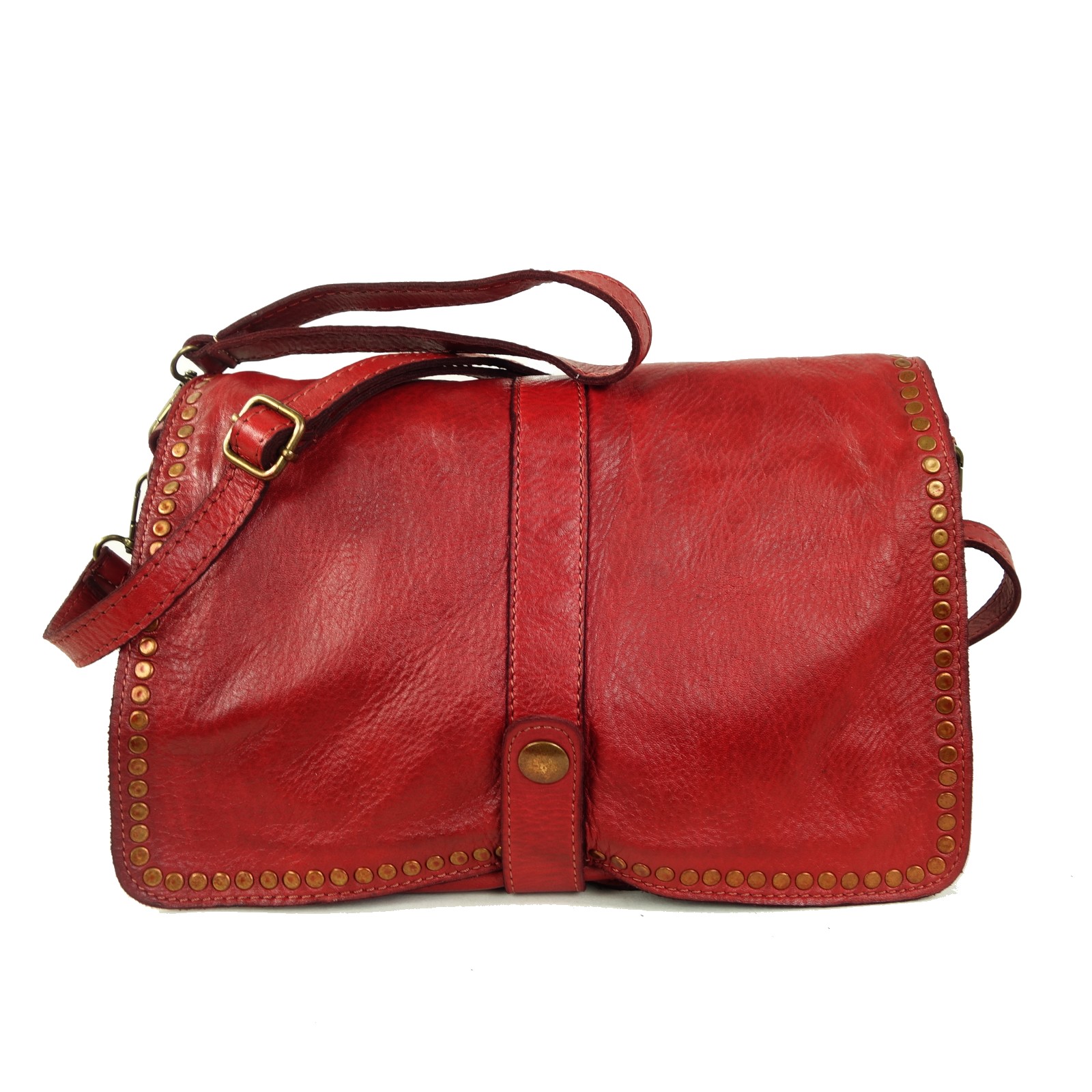 Sac pochette bandoulière rouge GENA